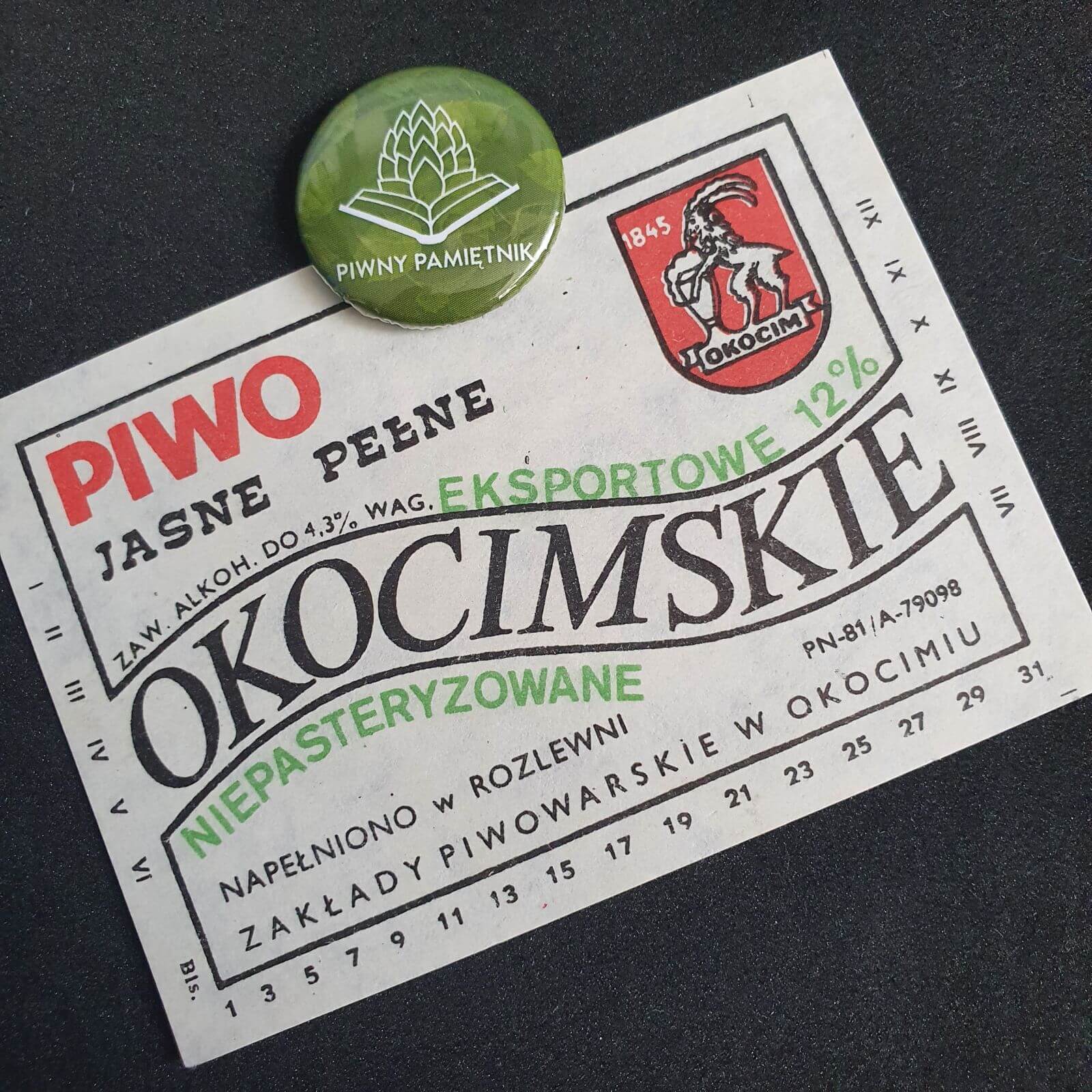 Zabytkowe Etykiety Polskich Piw #0018: Browar Okocim #005