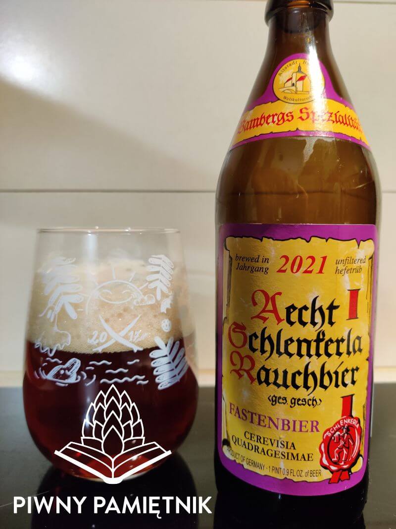 Aecht Schlenkerla Rauchbier Fastenbier z Browaru Heller-Bräu Trum (Bamberg – Bawaria – Niemcy)