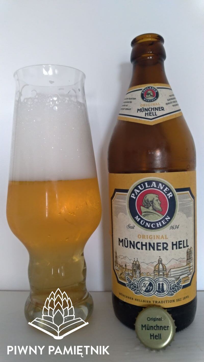 Paulaner Original Münchner Hell  z Browaru Paulaner Brauerei [Paulaner Brauerei Gruppe GmbH & Co. KGaA] (Monachium – Niemcy)