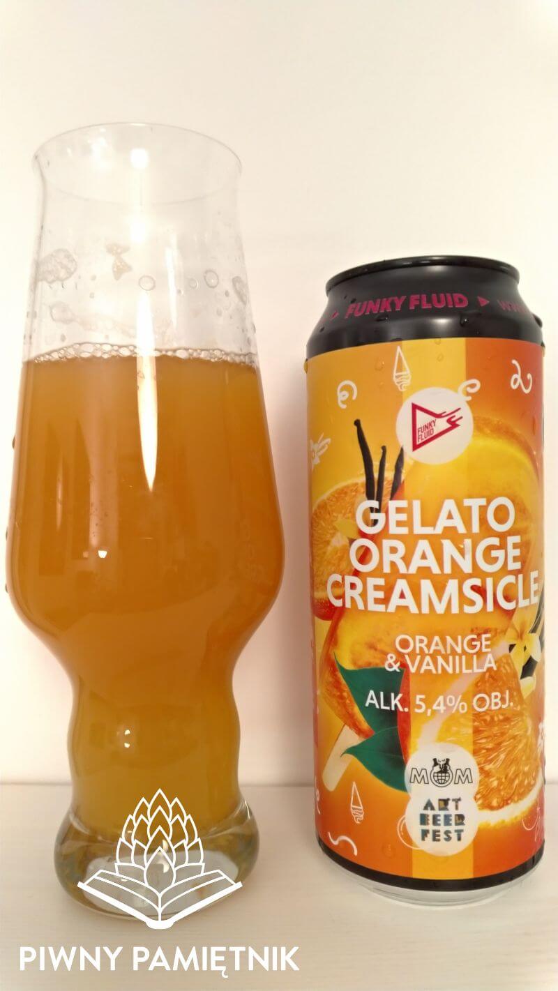 Gelato: Orange Creamsicle z kooperacji Browaru Funky Fluid i Browaru MØM Brewers (Portugalia) oraz Festiwalu Artbeerfest Caminha (Caminha – Portugalia)