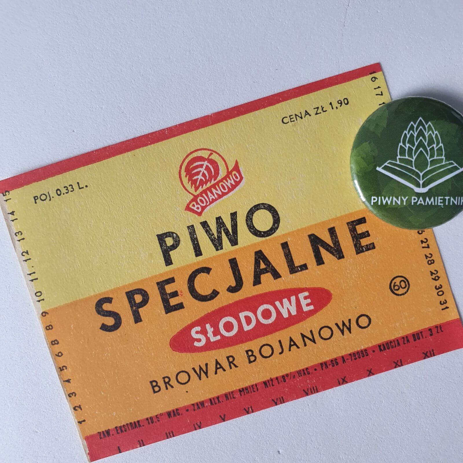 Zabytkowe Etykiety Polskich Piw #0093: Browar Bojanowo #001