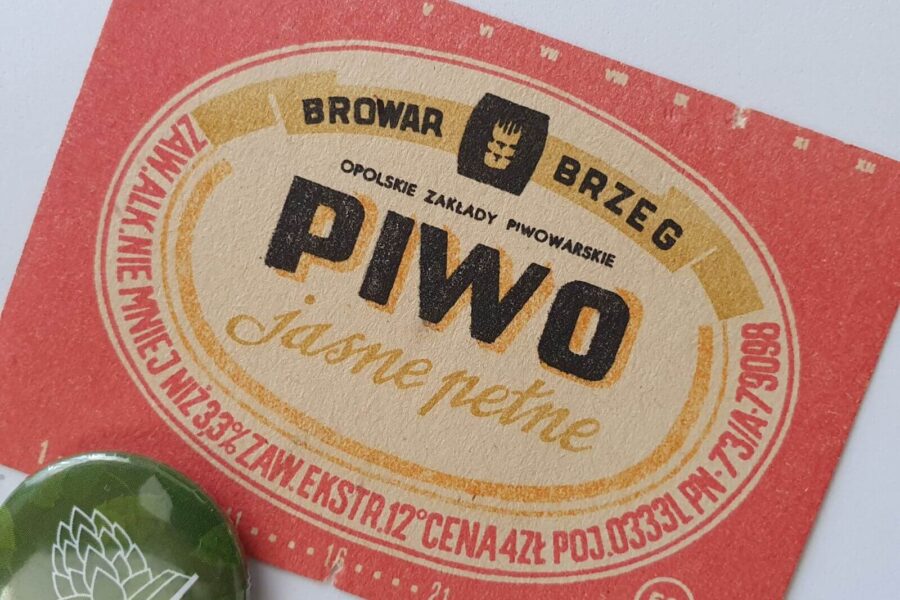Zabytkowe Etykiety Polskich Piw #0101: Browar Brzeg #001