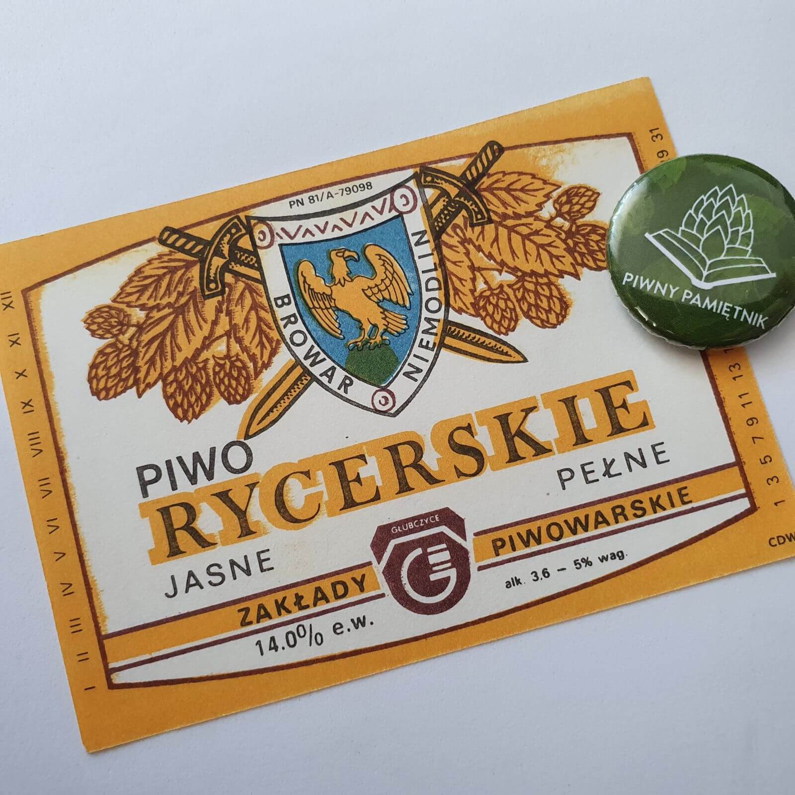 Zabytkowe Etykiety Polskich Piw #0107: Browar Niemodlin #001