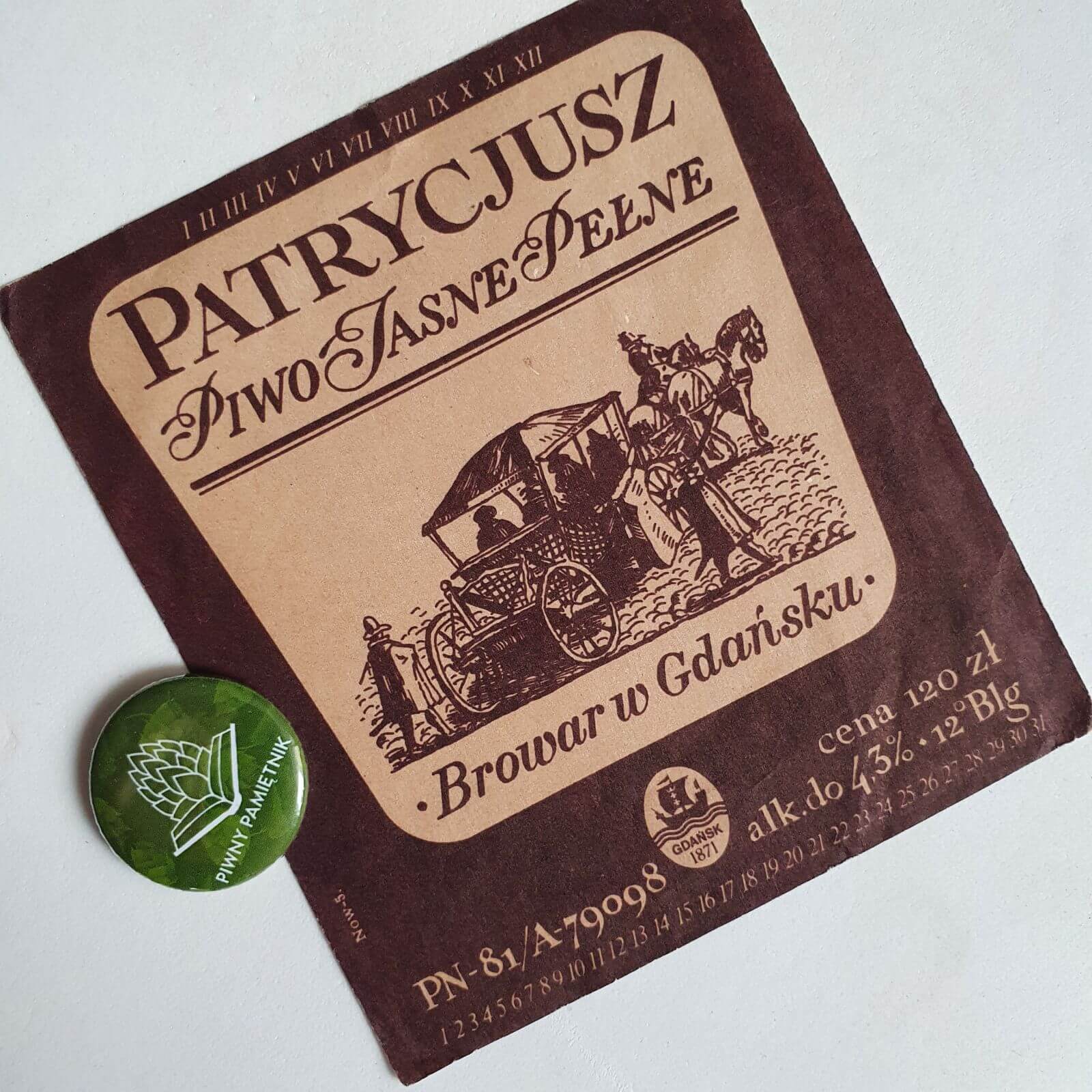 Zabytkowe Etykiety Polskich Piw #0118: Browar W Gdańsku #001