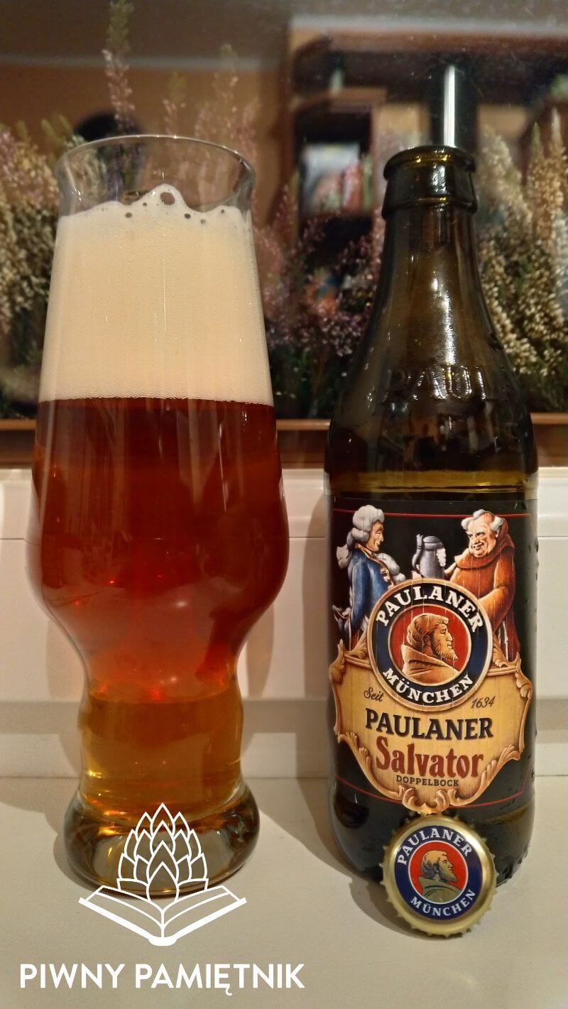 Paulaner Salvator z Browaru Paulaner Brauerei [Paulaner Brauerei Gruppe GmbH & Co. KGaA] (Monachium – Niemcy)