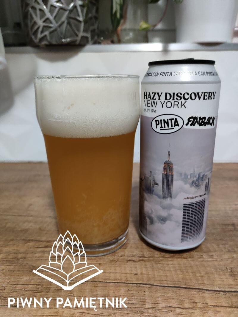 Hazy Discovery New York z kooperacji Browaru Pinta i Browaru Finback Brewery (New York – New York – USA)