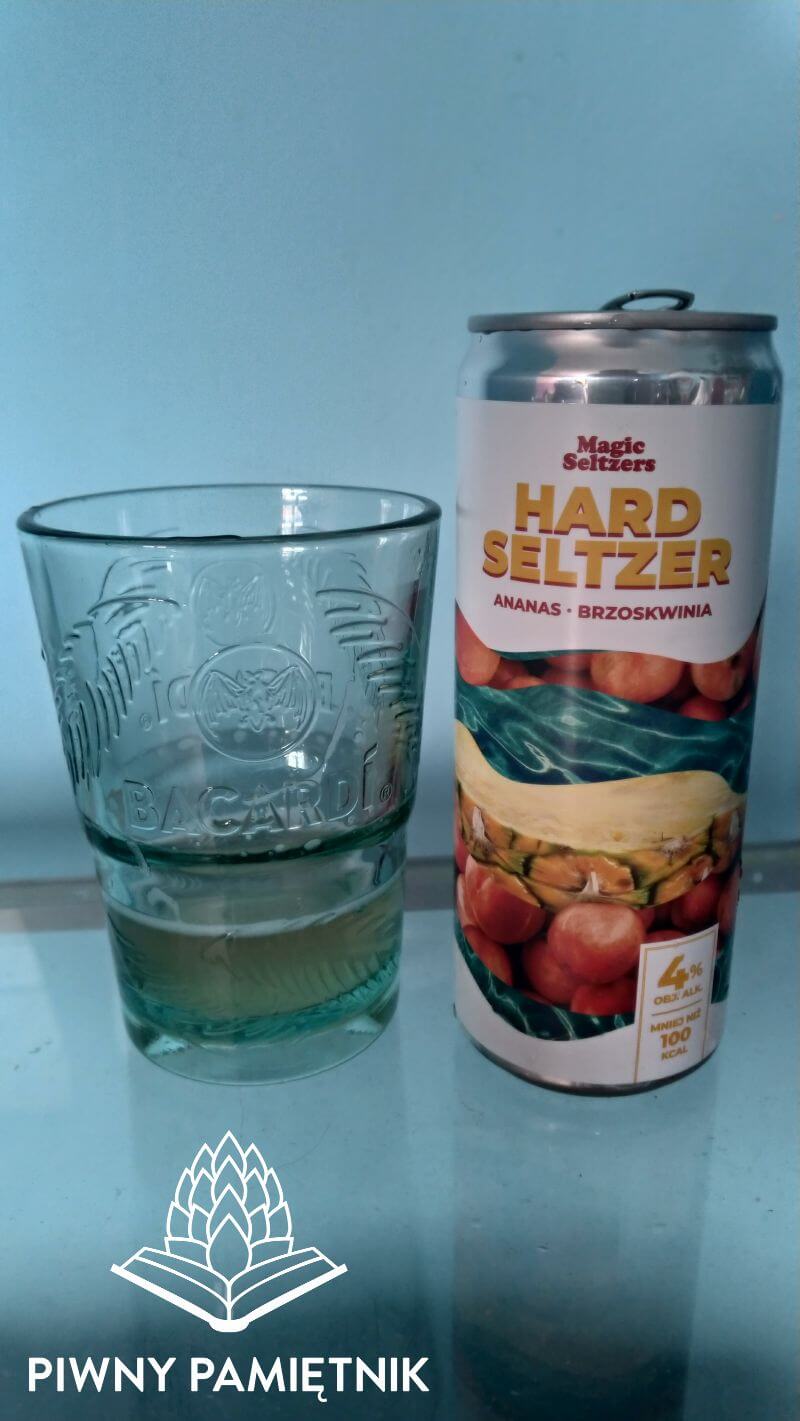 Hard Seltzer: Ananas, Brzoskwinia z Browaru Magic Seltzer