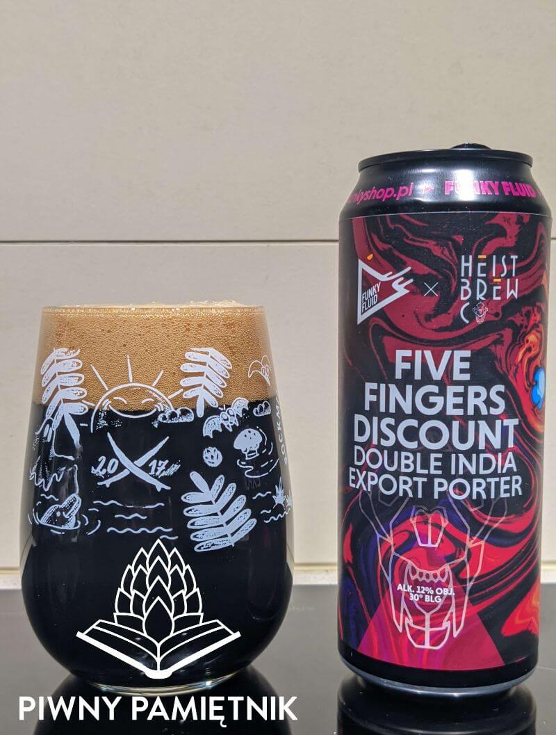 Five Fingers Discount z kooperacji Browaru Funky Fluid i Browaru Heist Brew Co. (Sheffield – Anglia)